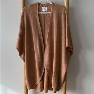 Offline Aerie Soft Lightweight Open Front Drop Shoulder Cape Poncho Terracotta M